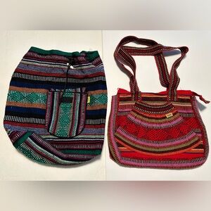 Pinzon Woven Multicolor Cinch Bags